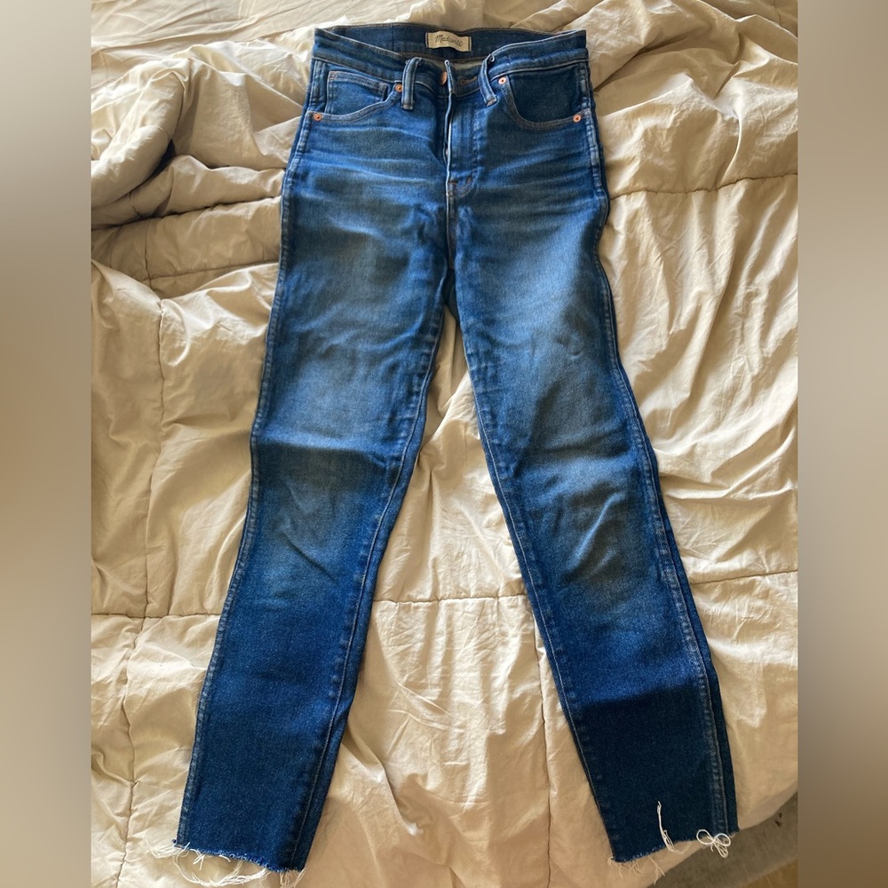 Madewell stretchy high rise skinny jeans